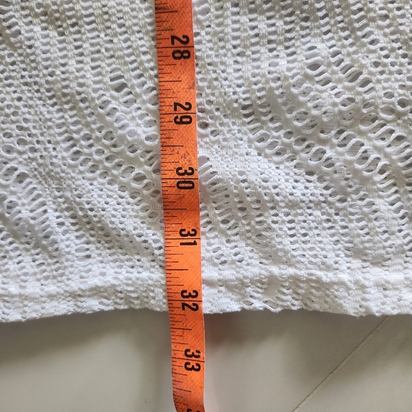 Alexa & Stella White Crocheted Size 1X Beach Cover-up Top - Picture 8 of 11